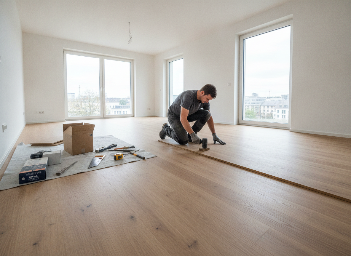 Bodenverlegung von DC Innenausbau in Köln
